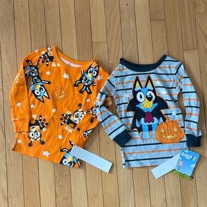 NWT Bluey Halloween Pajama Long Sleeve Tops